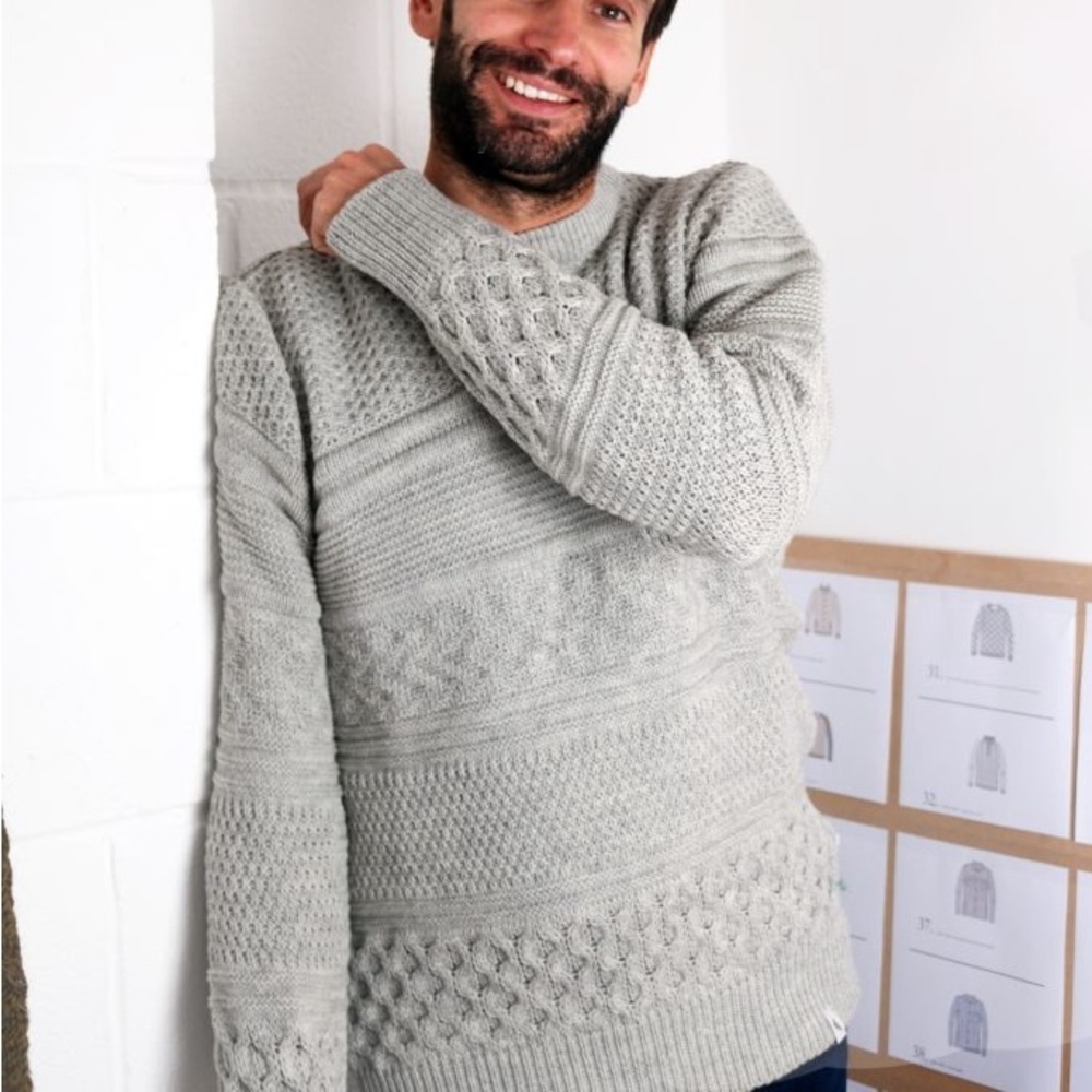 PEREGRINE Cable Knit Wool Sweater